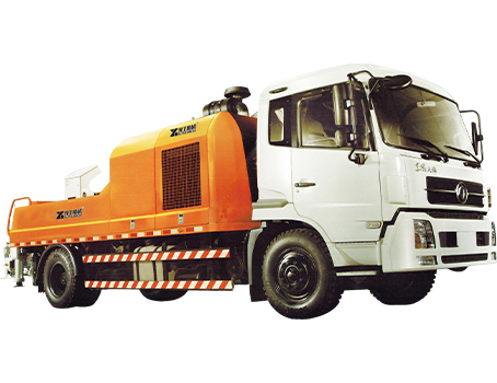 Truck-mounted concrete pump